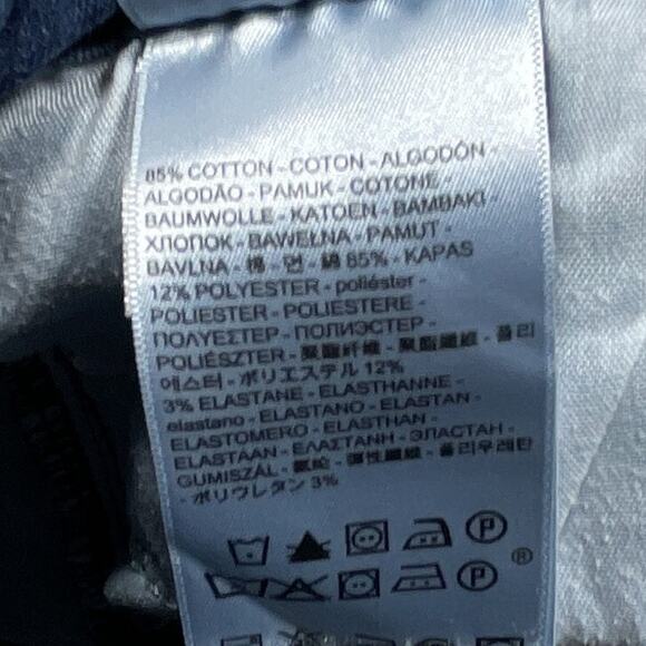 Levi's Classic Mid Rise Denim Cut Off Denim Shorts Women's Size 16 Blue - Picture 8 of 10